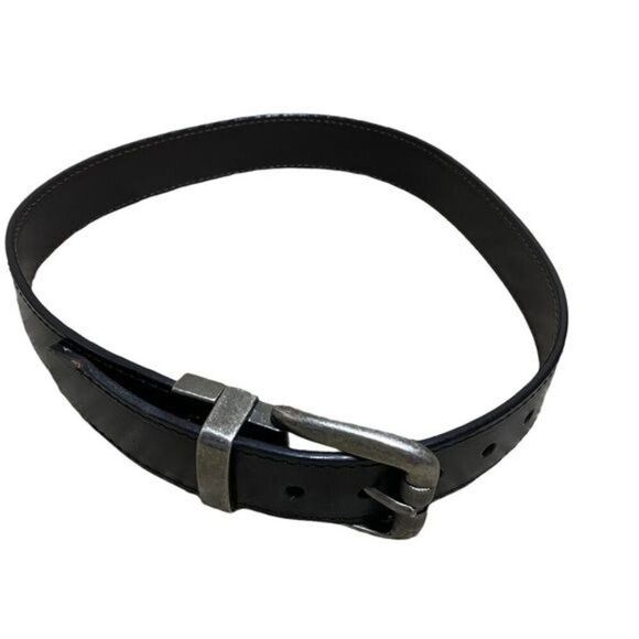 Levi's Black Leather Belt Boys Size 22 - 24 - Picture 1 of 6
